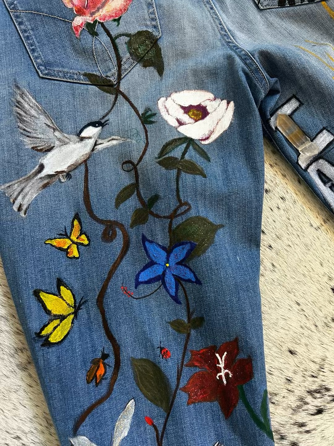 Decorated denim